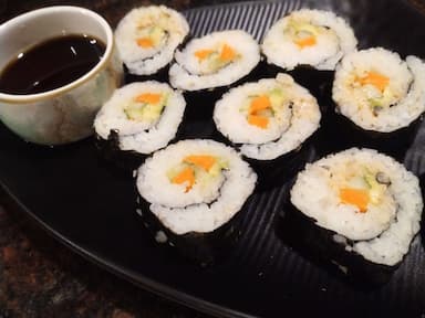 Tasty Sushi cooked by COOX chefs cooks during occasions parties events at home