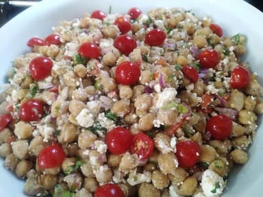 Tasty Chickpea Salad cooked by COOX chefs cooks during occasions parties events at home