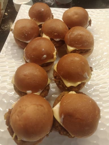 Tasty Lamb Burgers cooked by COOX chefs cooks during occasions parties events at home