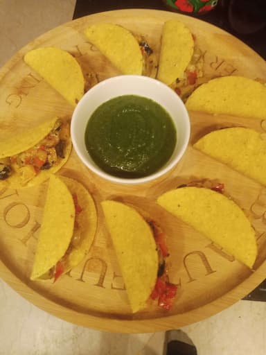 Tasty Veg Taco cooked by COOX chefs cooks during occasions parties events at home
