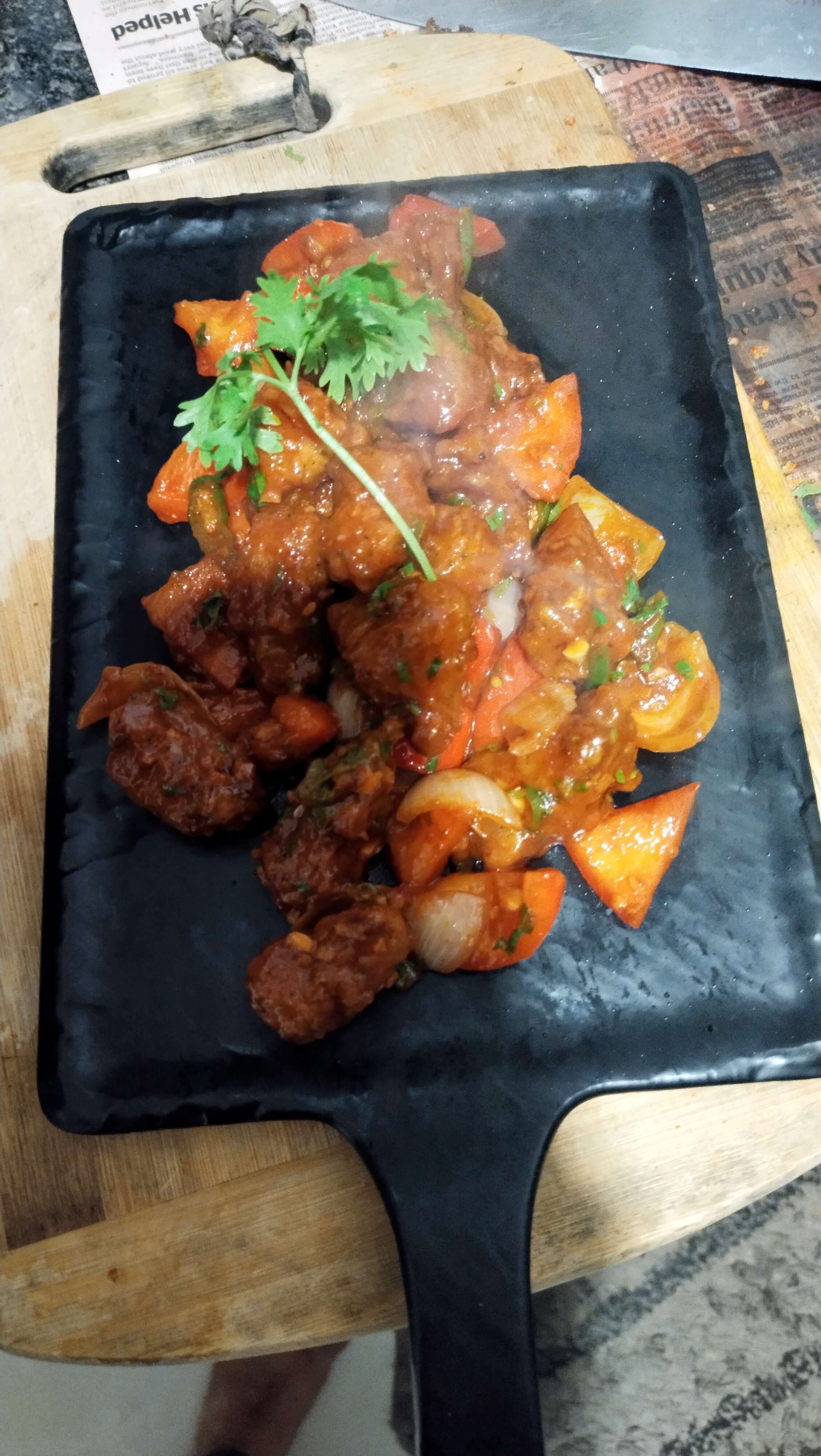 Delicious Chilli Pork with Peppers prepared by COOX