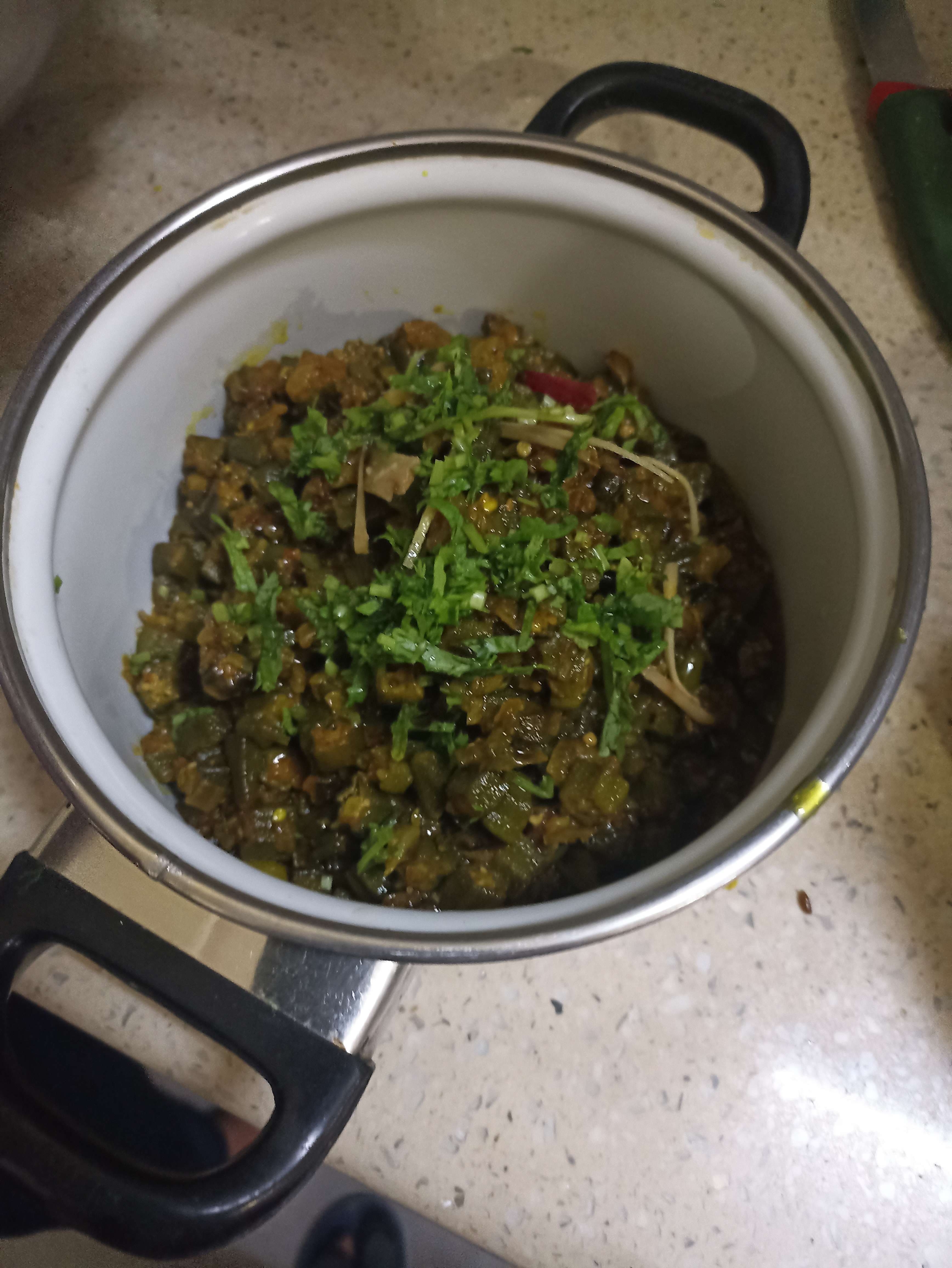 Delicious Bhindi do Pyaza prepared by COOX