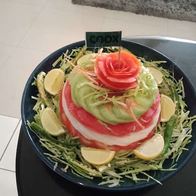 Delicious Salad, Raita, Papad prepared by COOX