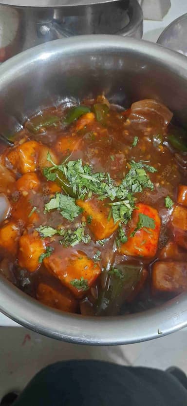 Delicious Chilli Paneer (Gravy) prepared by COOX