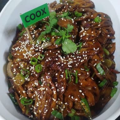 Delicious Chilly Lotus Stem prepared by COOX