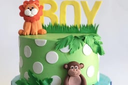 Birthday Party Baby Boy Cake 10