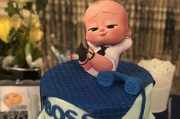 Birthday Party Baby Boy Cake 3