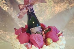 Moet Rose Champagne Cake