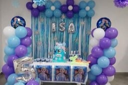 Elsa 5th Birthday Decor