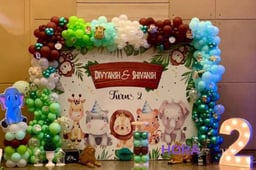 Jungle Theme Stage Decoration