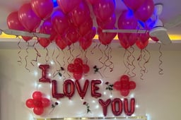 Love Red Balloon Decoration