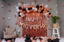 Rose Gold Anniversary Decoration