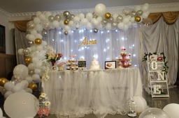 White Balloon Birthday Decoration