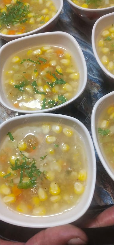 Delicious Sweet Corn Soup prepared by COOX