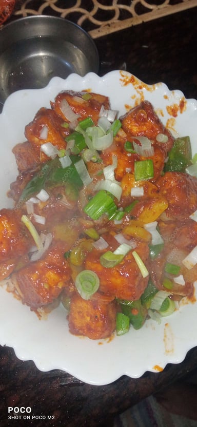 Delicious Chilli Paneer (Dry) prepared by COOX