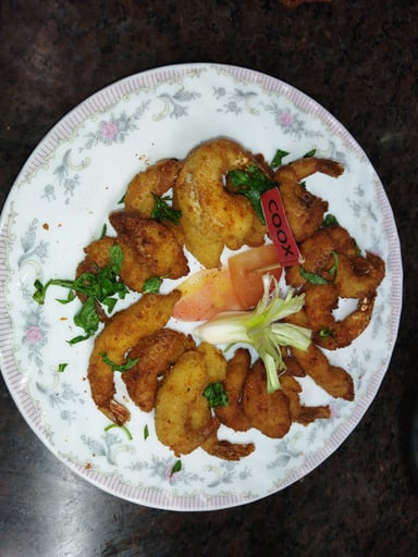 Delicious Golden Fried Prawns prepared by COOX