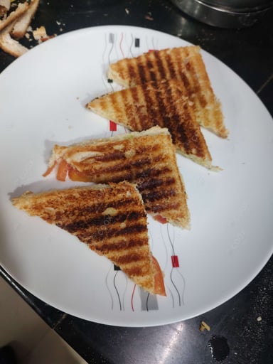 Delicious Veg Grilled Sandwiches prepared by COOX