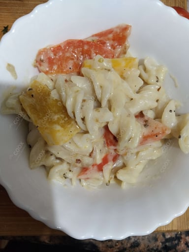 Delicious Pasta in White Sauce prepared by COOX