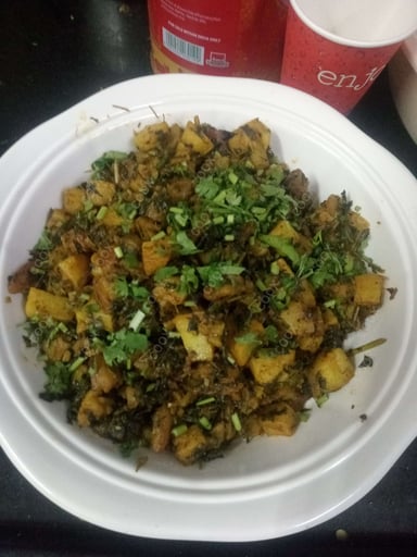 Delicious Aloo methi prepared by COOX