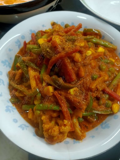 Delicious Veg Jalfrezi prepared by COOX