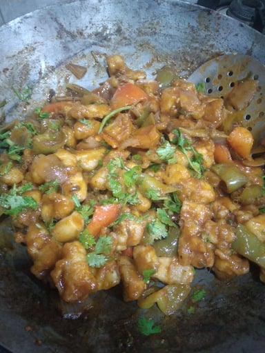 Delicious Chilli Paneer (Dry) prepared by COOX