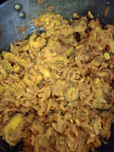 Tasty Karele ki Sabzi cooked by COOX chefs cooks during occasions parties events at home