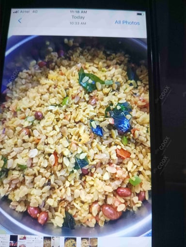 Tasty Poha cooked by COOX chefs cooks during occasions parties events at home
