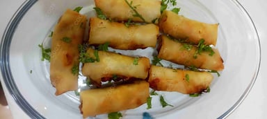 Delicious Veg Spring Rolls prepared by COOX