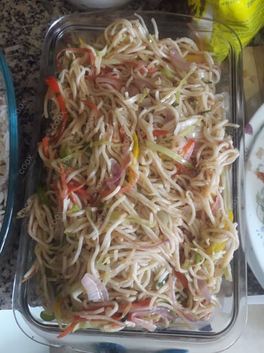 Delicious Veg Hakka Noodles prepared by COOX