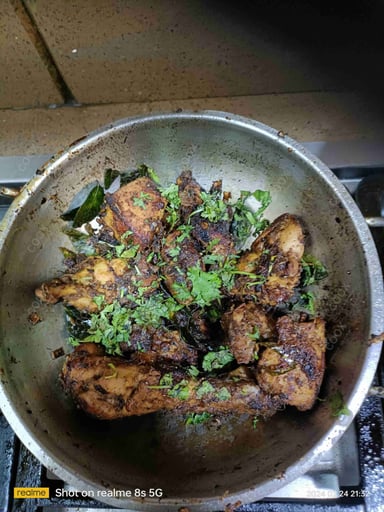 Tasty Pepper Chicken cooked by COOX chefs cooks during occasions parties events at home