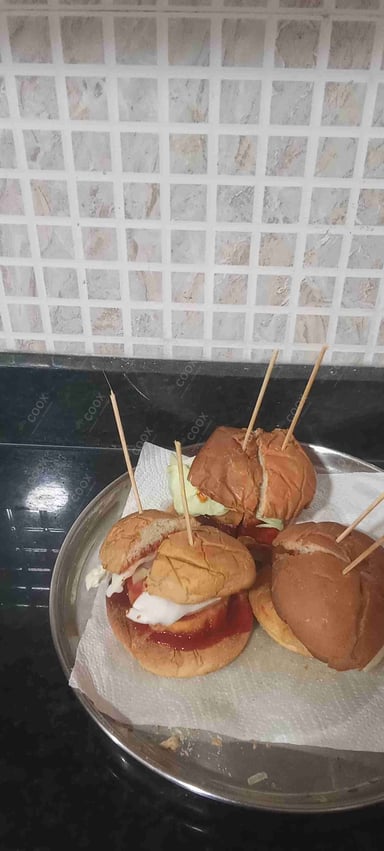 Delicious Mini Veg Burgers prepared by COOX