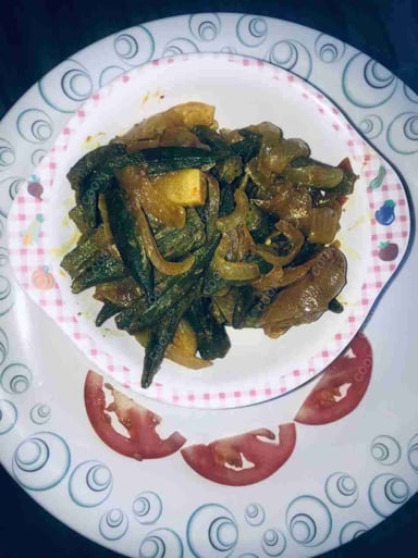 Delicious Bhindi do Pyaza prepared by COOX