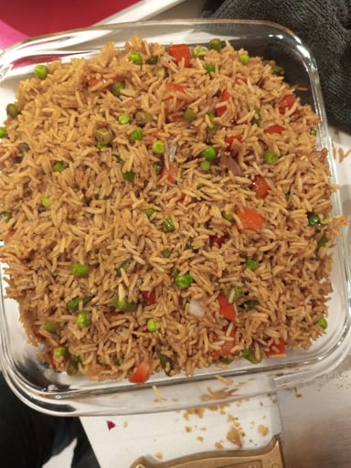 Delicious Veg Fried Rice prepared by COOX