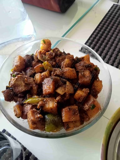 Tasty Chilli Pork with Peppers cooked by COOX chefs cooks during occasions parties events at home