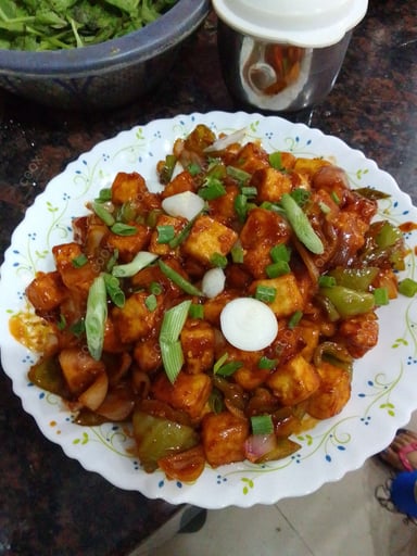 Delicious Chilli Paneer (Dry) prepared by COOX