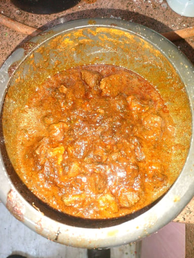 Tasty Mutton Sukha cooked by COOX chefs cooks during occasions parties events at home