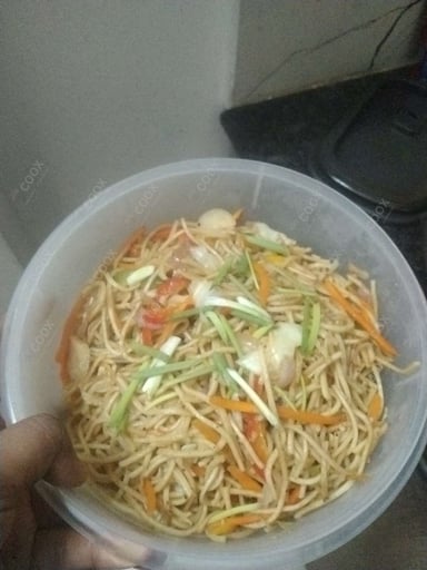 Delicious Veg Hakka Noodles prepared by COOX