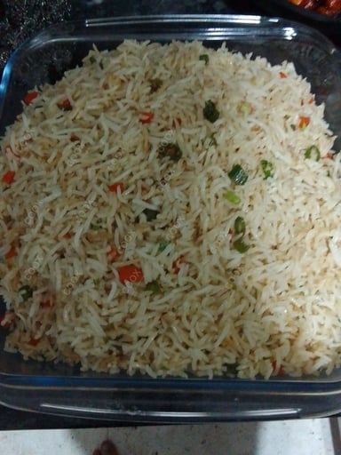 Delicious Veg Fried Rice prepared by COOX