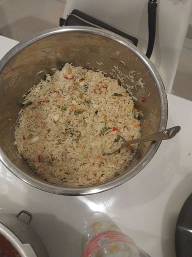 Delicious Veg Fried Rice prepared by COOX