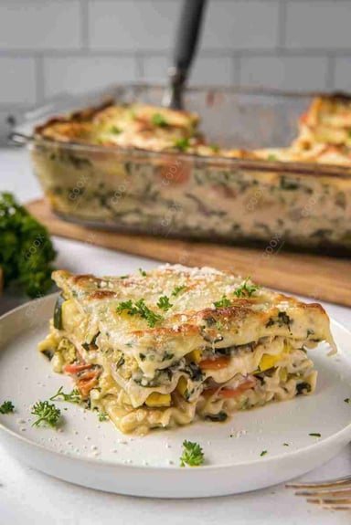 Delicious Veg Lasagna prepared by COOX