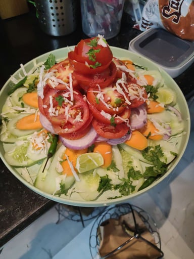 Delicious Salad, Papad prepared by COOX