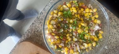 Delicious Corn Chaat prepared by COOX