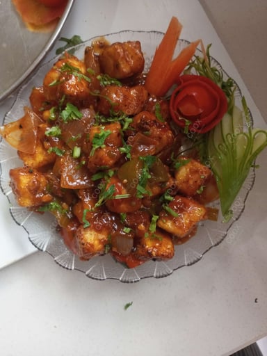 Delicious Chilli Paneer (Dry) prepared by COOX