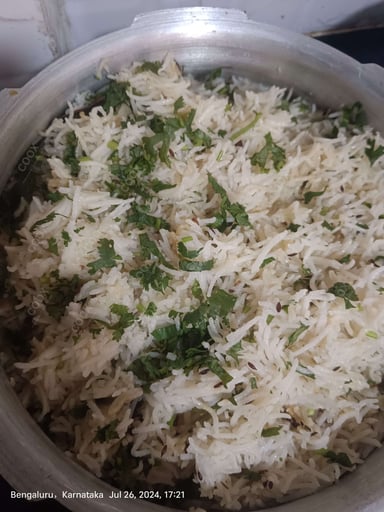 Delicious Jeera Rice prepared by COOX