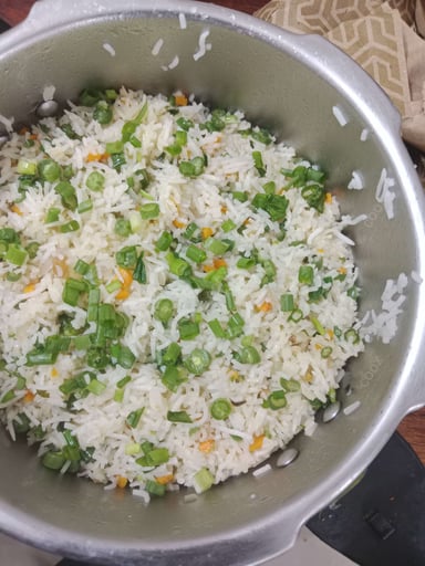 Delicious Veg Fried Rice prepared by COOX