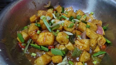 Delicious Chilli Paneer (Dry) prepared by COOX