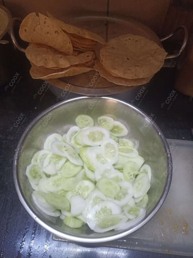 Delicious Salad, Papad prepared by COOX