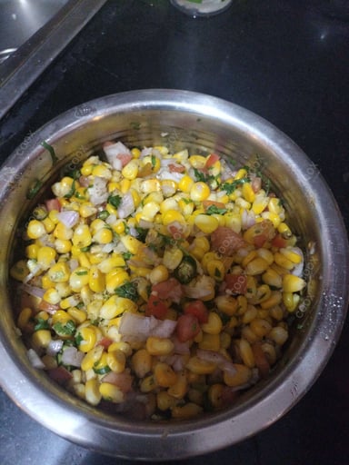 Delicious Corn Chaat prepared by COOX