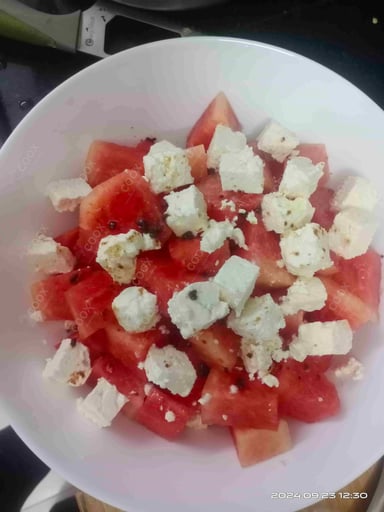 Delicious Watermelon Feta Salad prepared by COOX