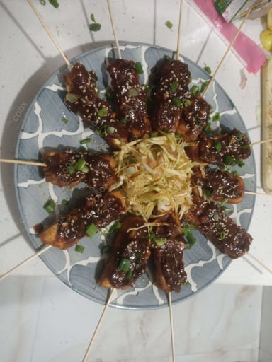 Tasty Thai Paneer Satay cooked by COOX chefs cooks during occasions parties events at home